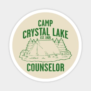 Camp Crystal Lake // green solid style Magnet